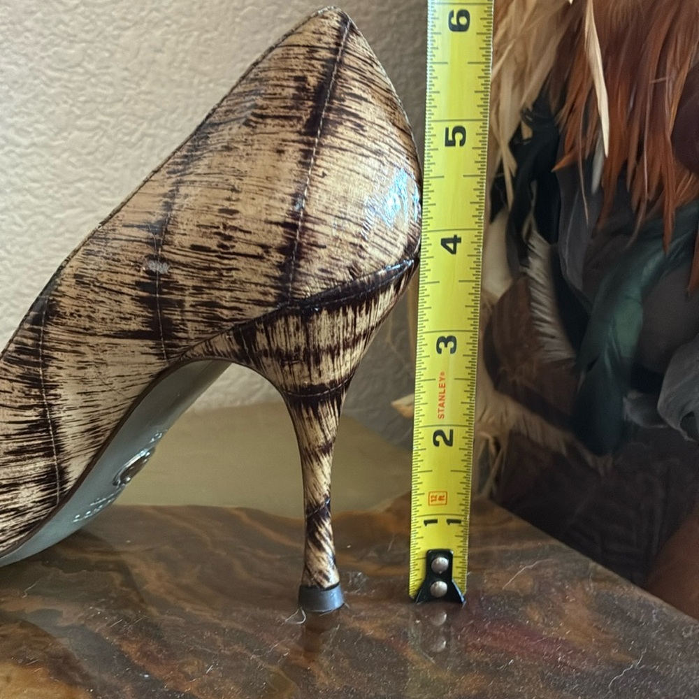DOLCE & GABBANA eel stilettos heels, tan/brown. Did you hear? Eel's the deal! 38 - Picture 14 of 16